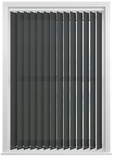 Amalfi, Pitch Black - Vertical Blind